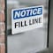 Signmission Fill Line, 10 in W x Rectangle, Vinyl Decal OS-2PACK-NS-D-710-L-12501 - alternate 5